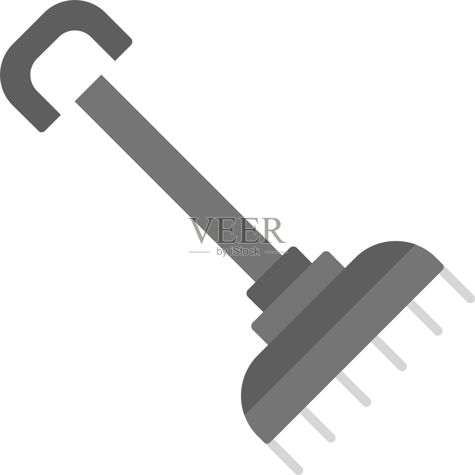 耙子图标插画图片素材