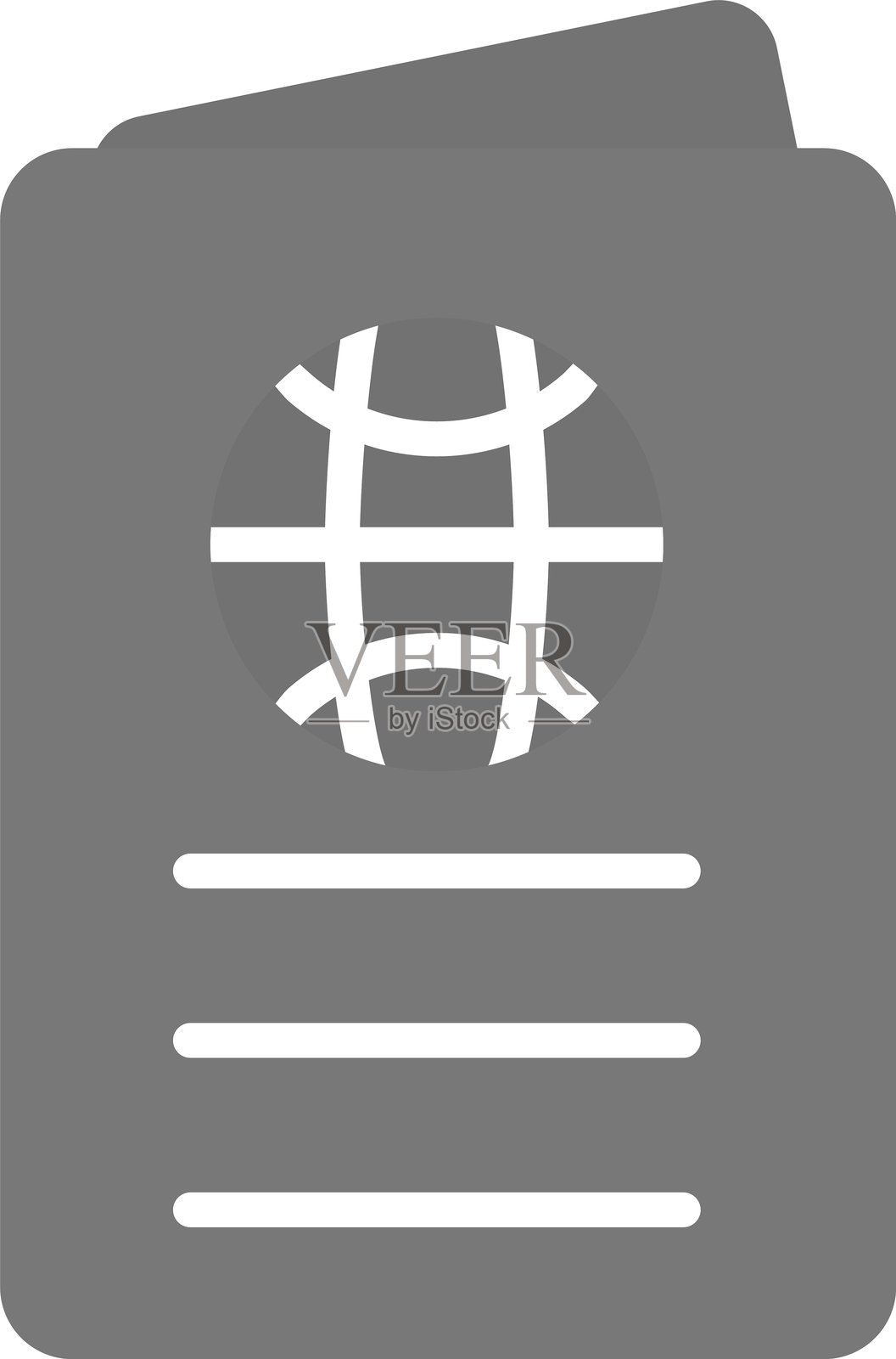 护照图标插画图片素材