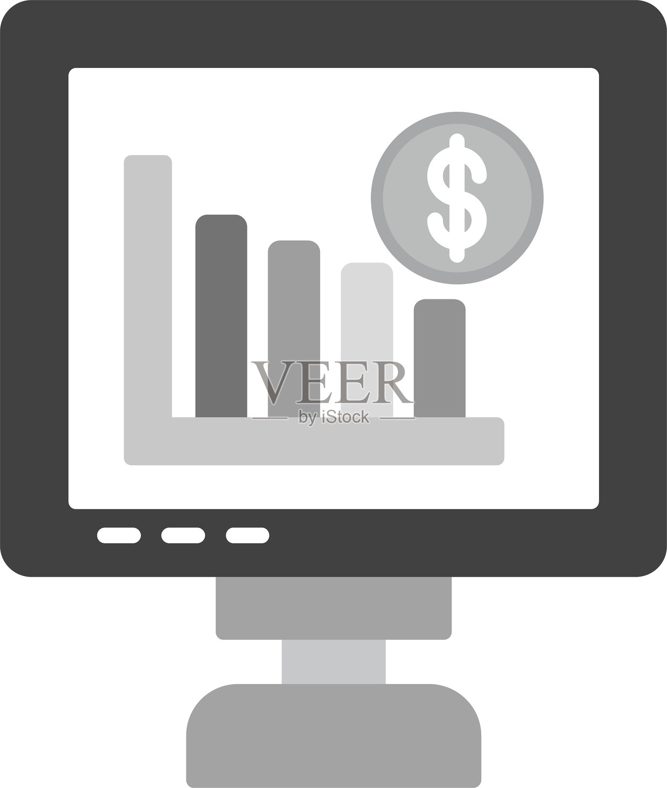 股票市场图标插画图片素材