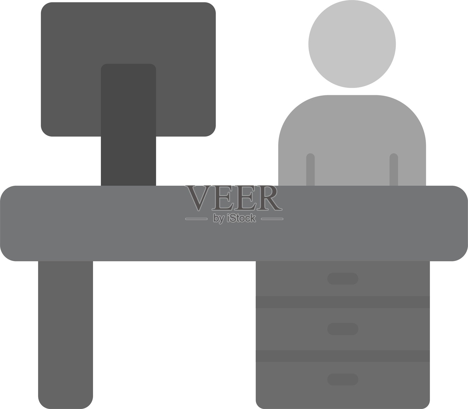 工作空间图标插画图片素材