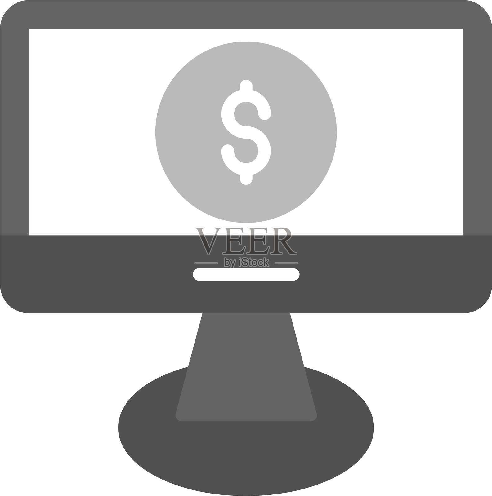 监视器图标插画图片素材