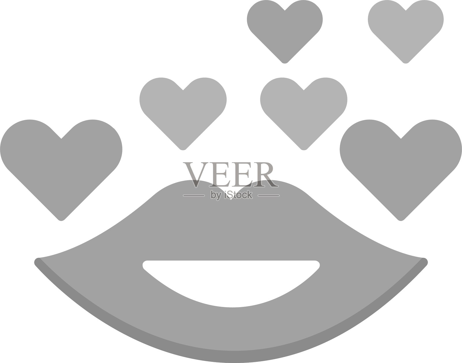 吻的图标插画图片素材