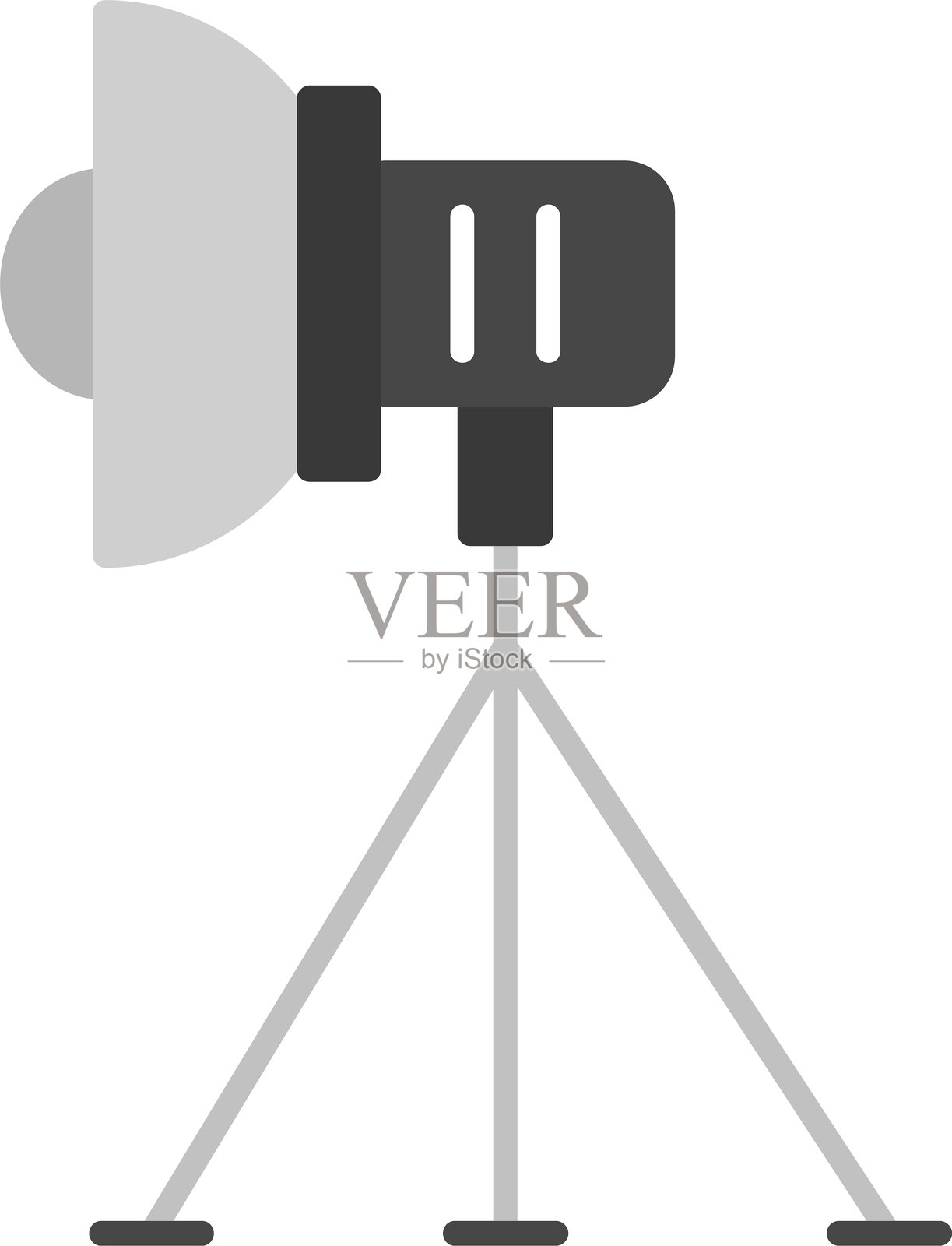 摄影棚灯光图标插画图片素材