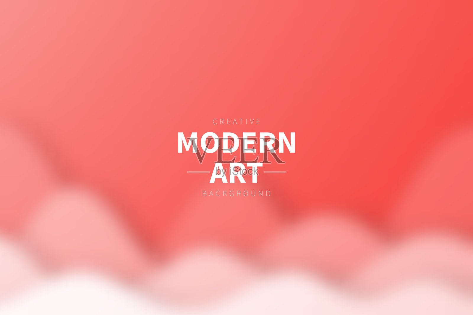 模糊流动形状的红色抽象背景插画图片素材