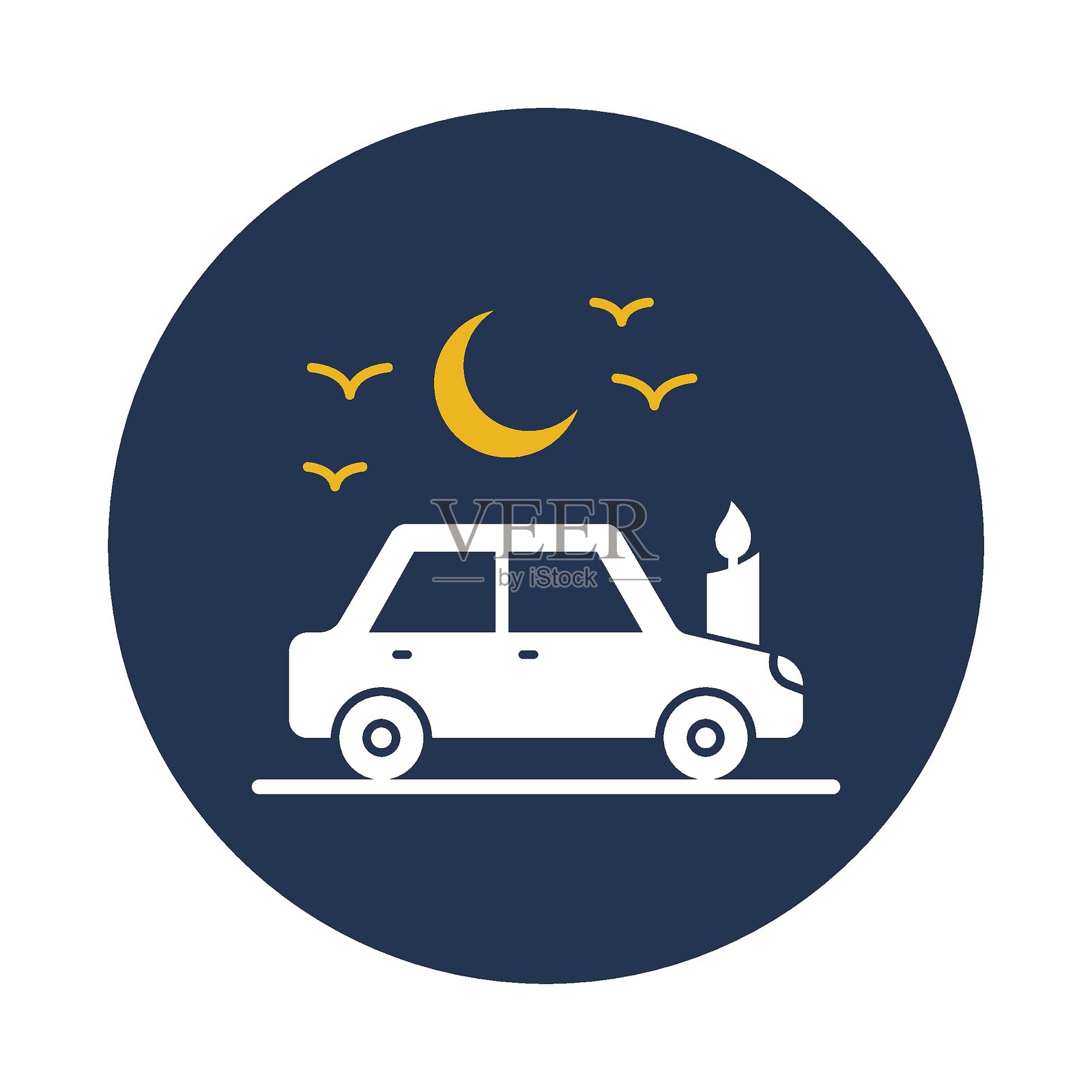 可轻松修改或编辑的恐怖蝙蝠扁平矢量图标插画图片素材