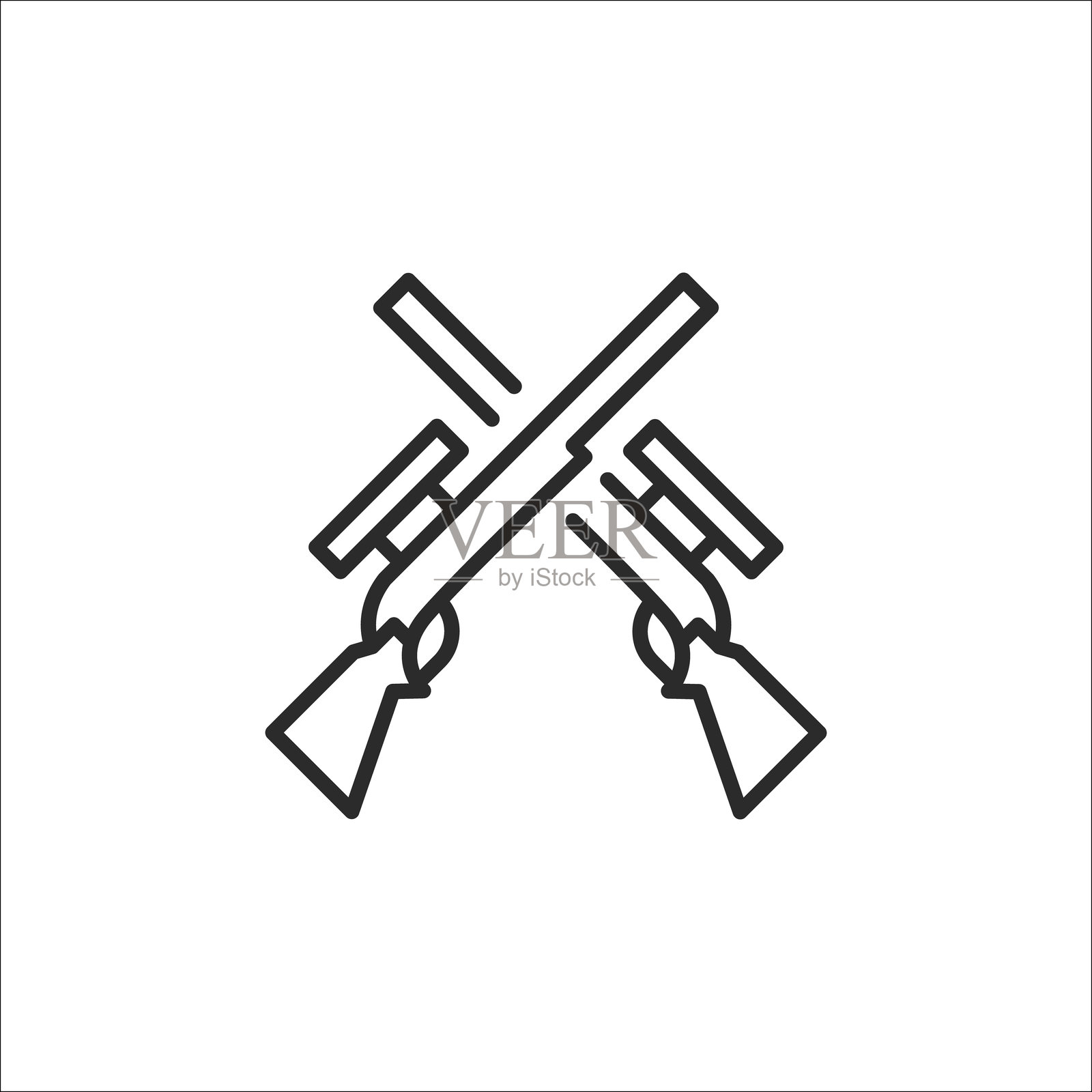 枪支图标插画图片素材