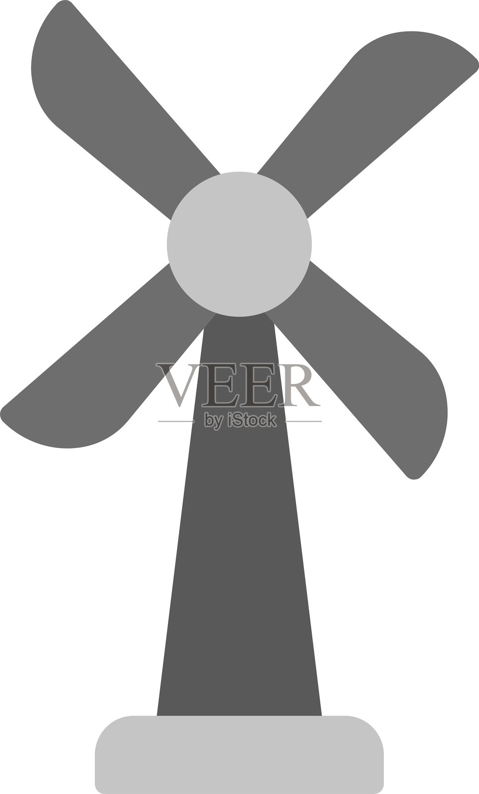 风力涡轮机图标插画图片素材