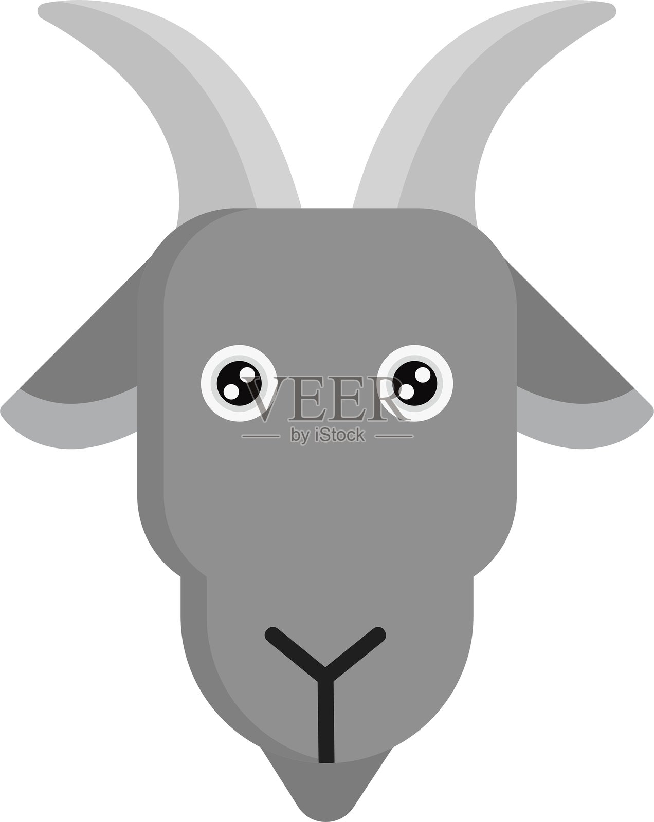 山羊图标插画图片素材