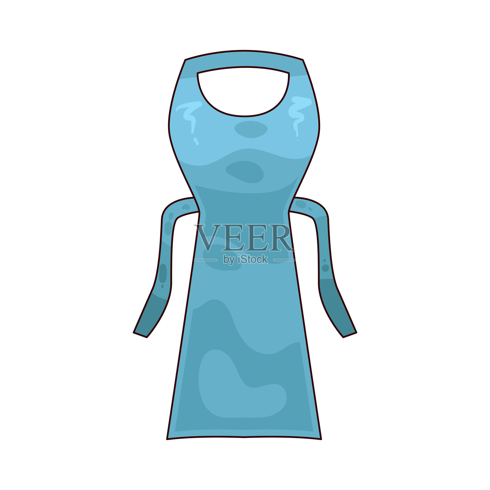 塑料围裙插画图片素材