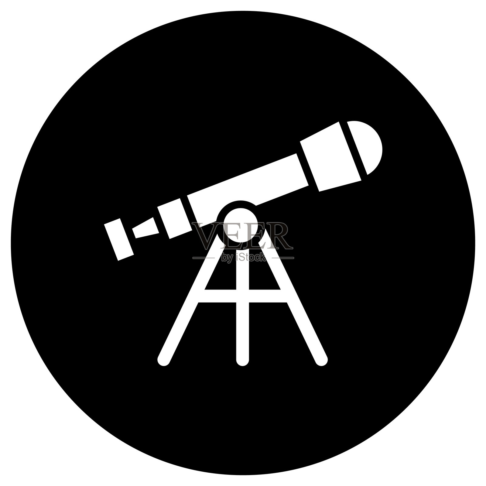 望远镜矢量图标设计插图插画图片素材