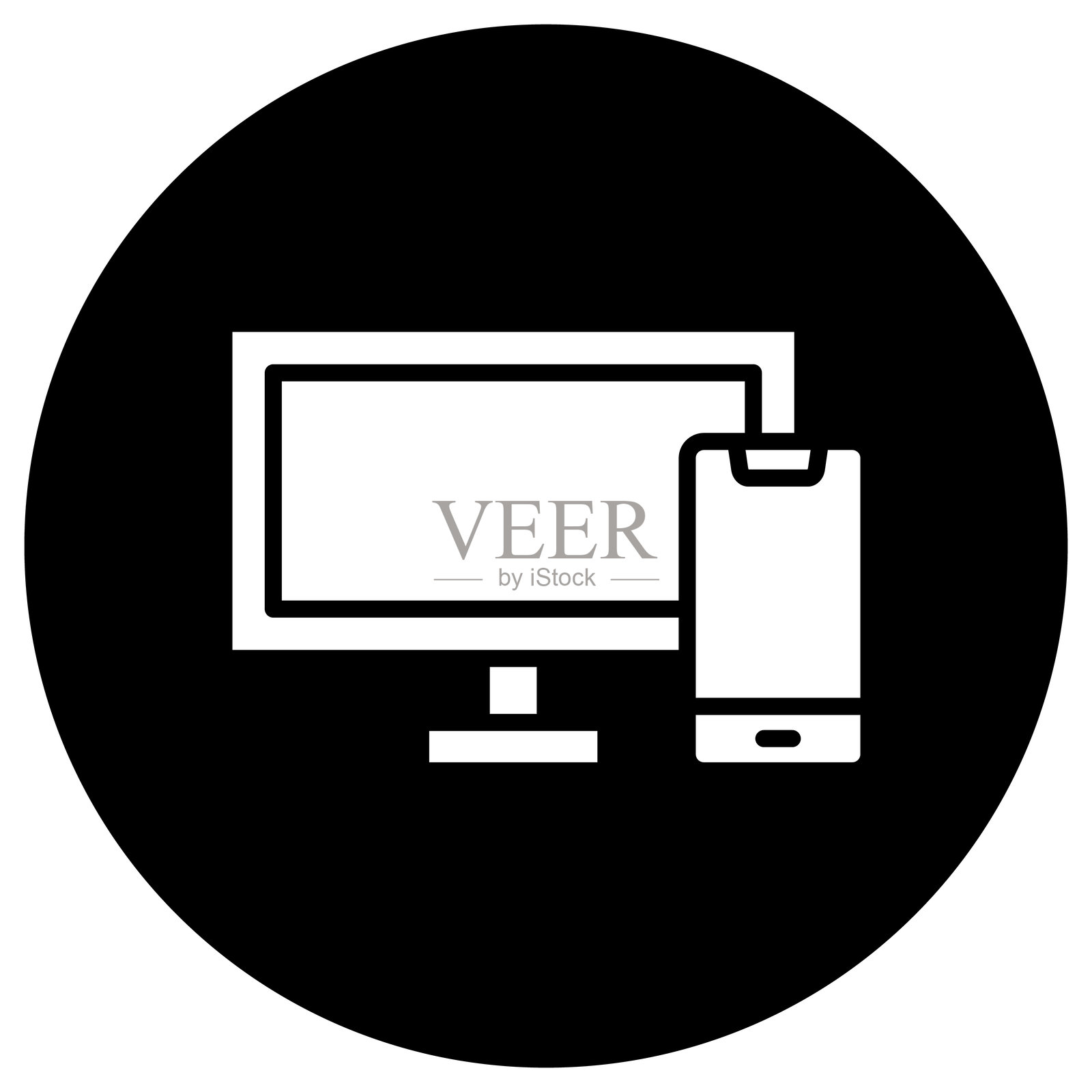 响应式矢量图标设计插图插画图片素材