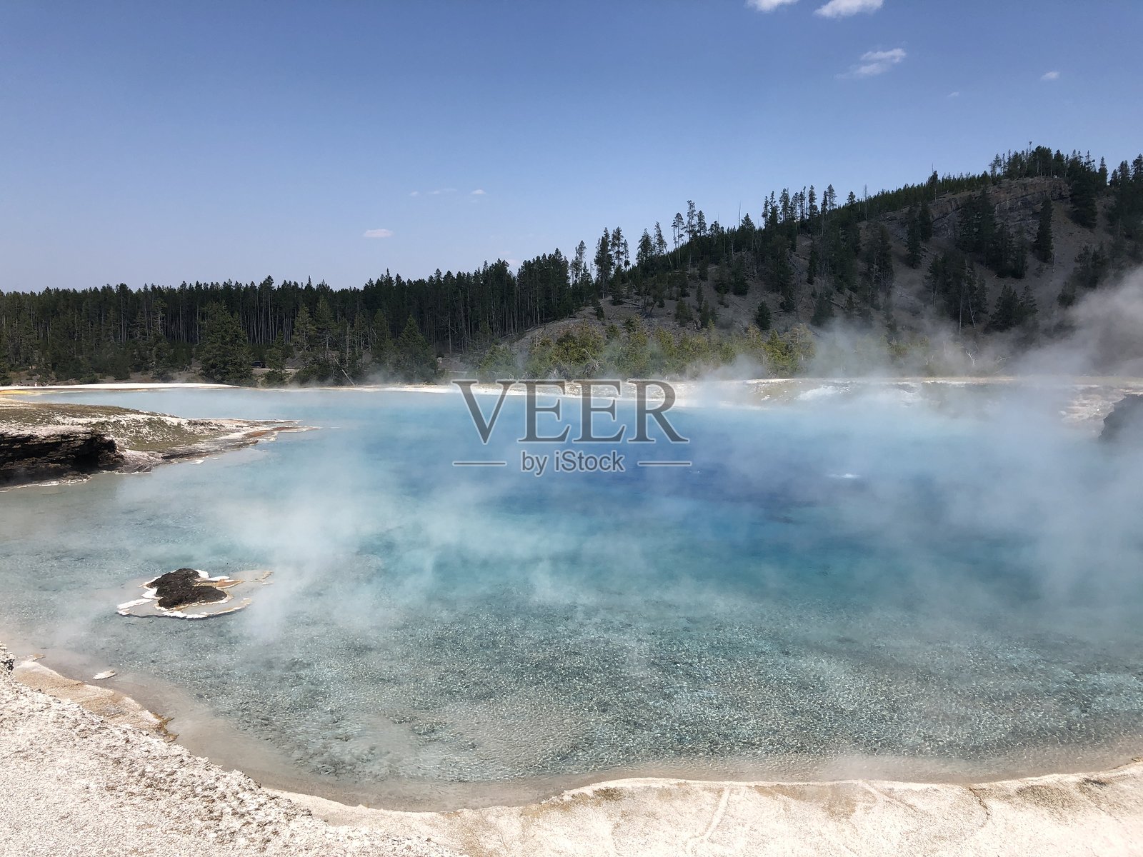 黄石公园的景观照片摄影图片