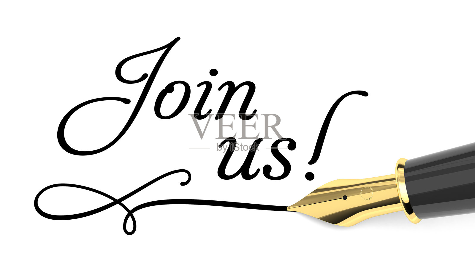 用钢笔书写的书法照片摄影图片