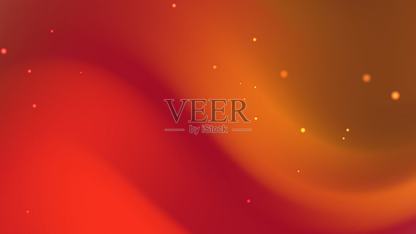橙色和红色渐变背景，点缀着散落的光点照片摄影图片