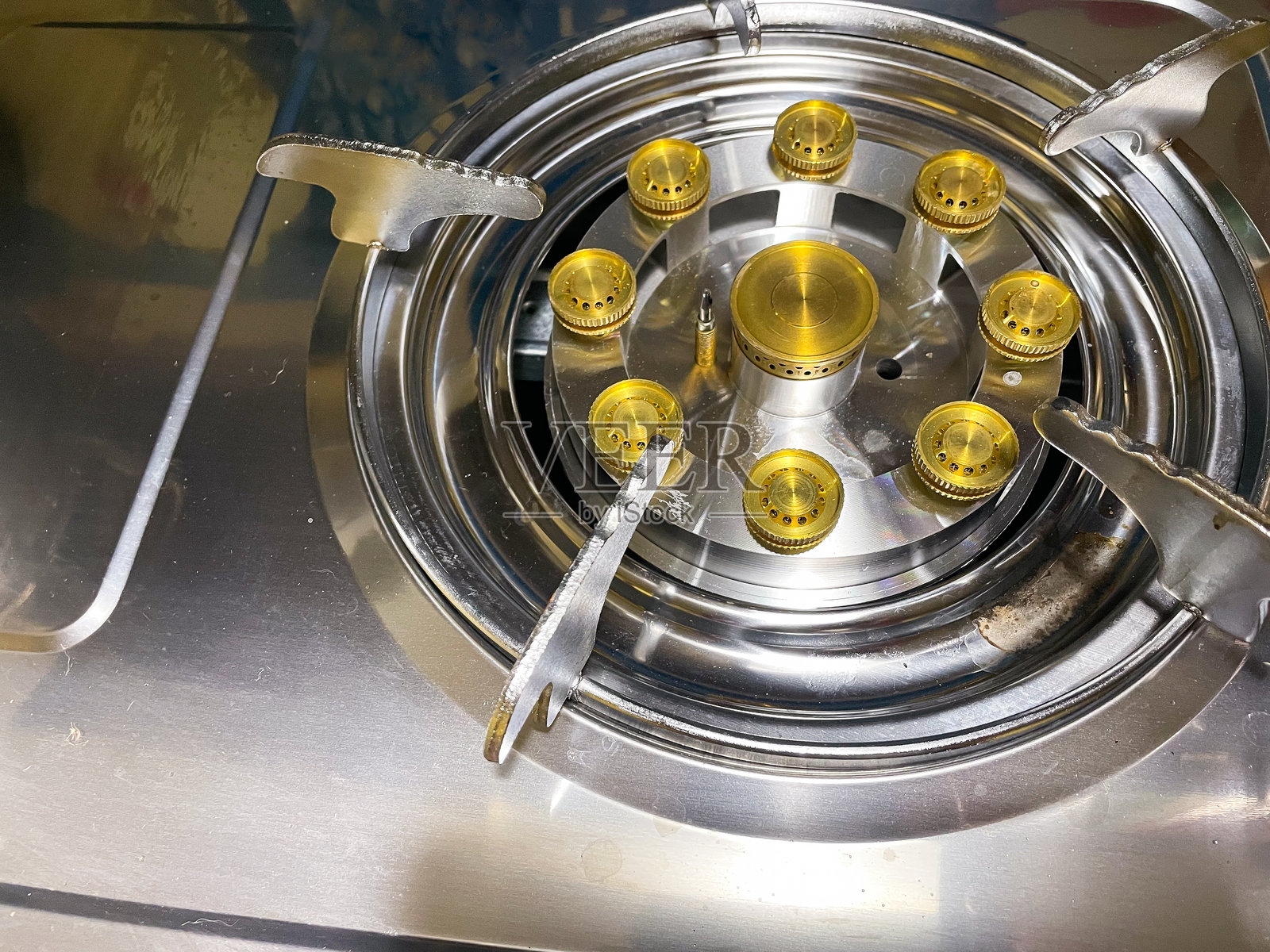 燃气灶炉头用于烹饪照片摄影图片