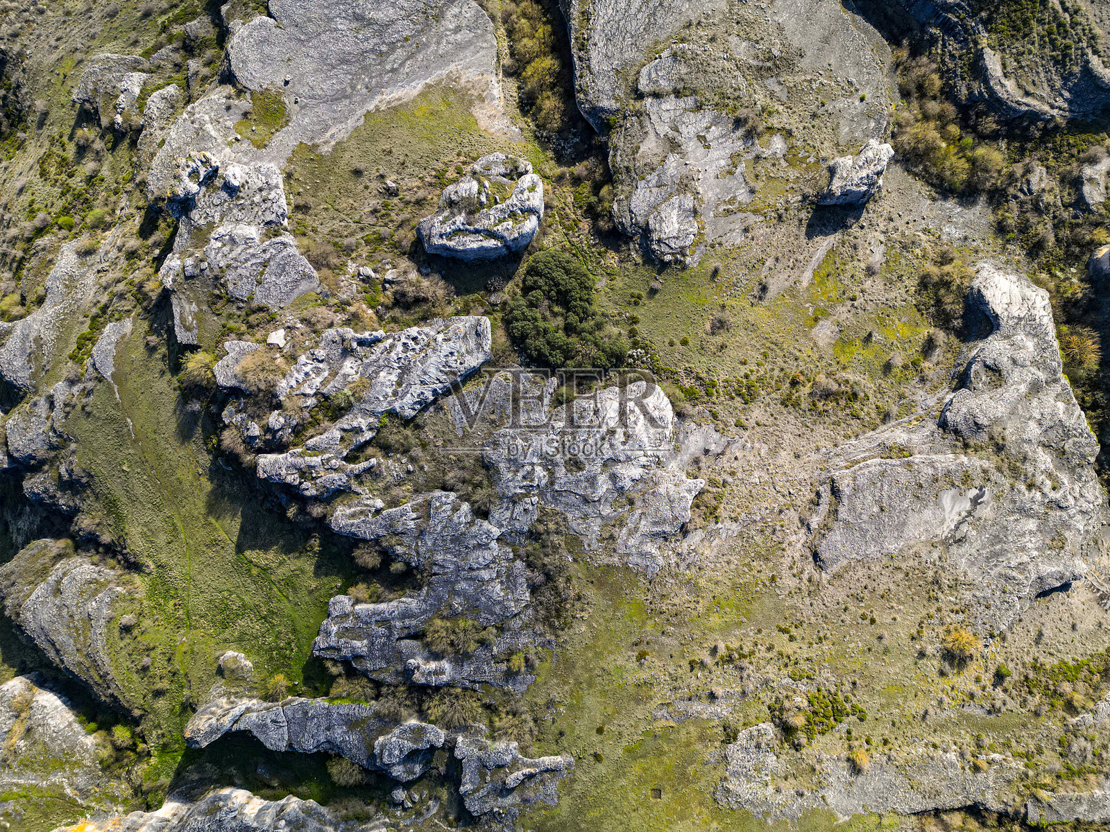 独特岩石 formations 的鸟瞰图照片摄影图片