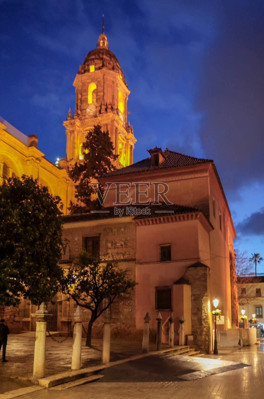 西班牙安达卢西亚马拉加，太阳海岸，马拉加大教堂照片摄影图片