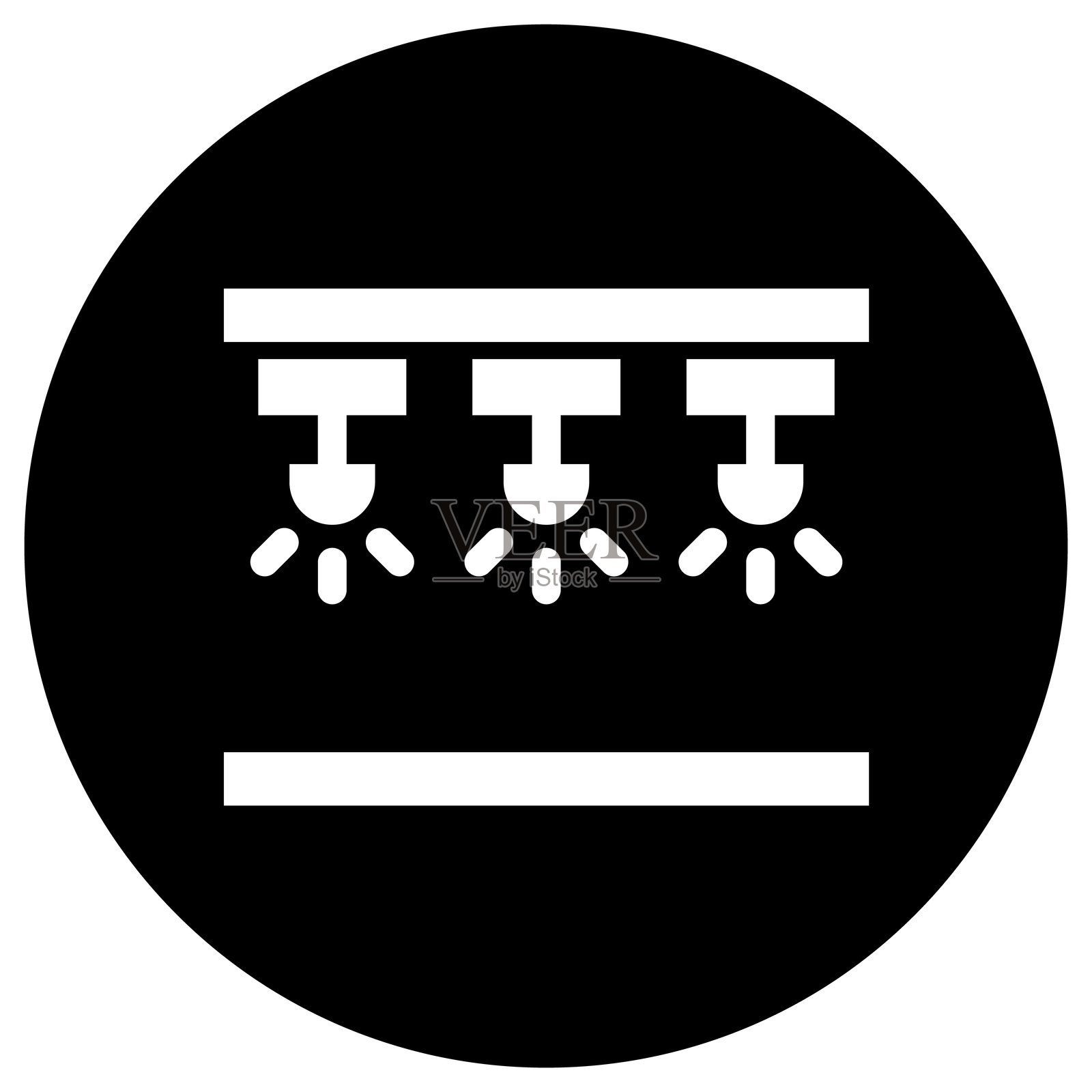 聚光灯矢量图标设计插图插画图片素材