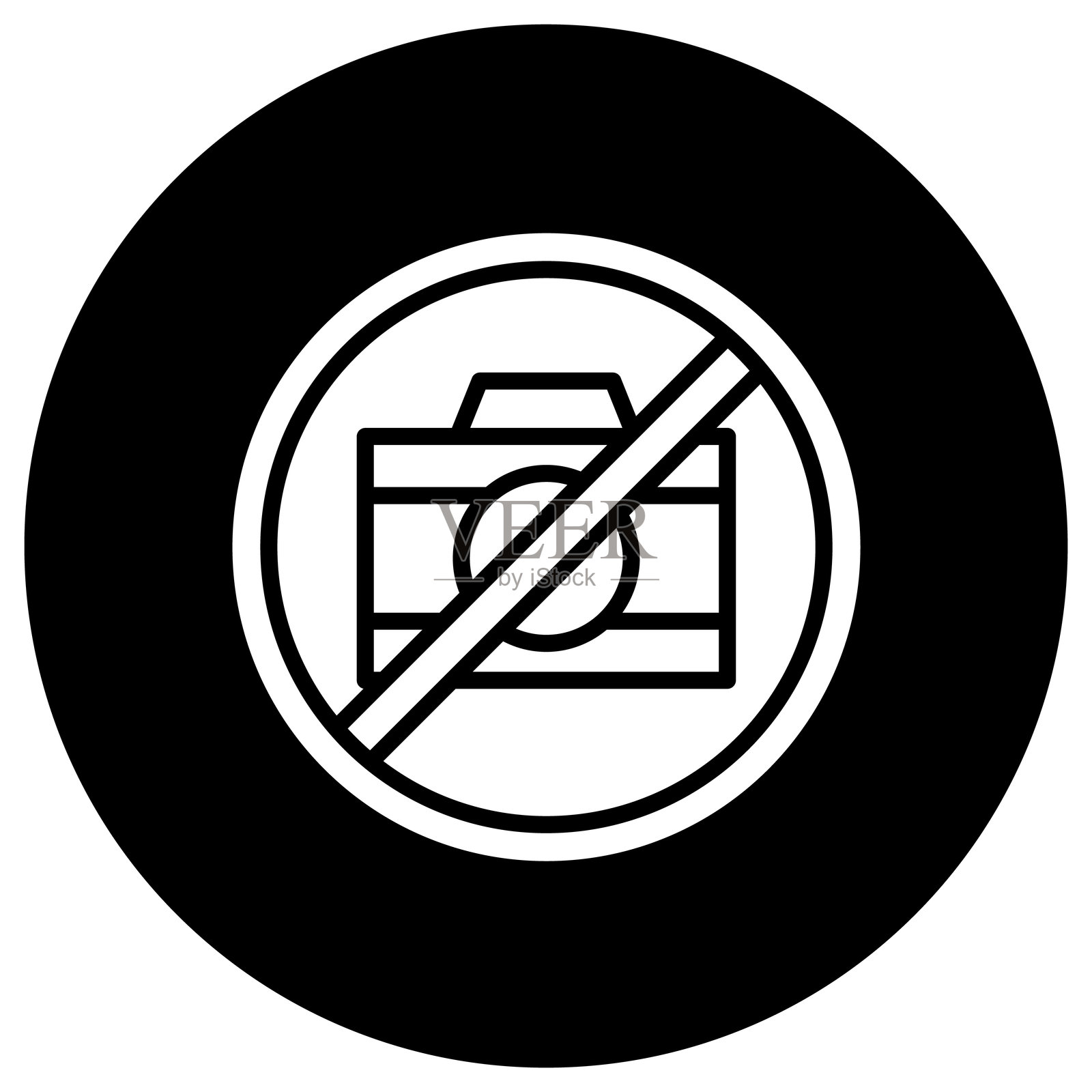 无相机矢量图标设计插图插画图片素材