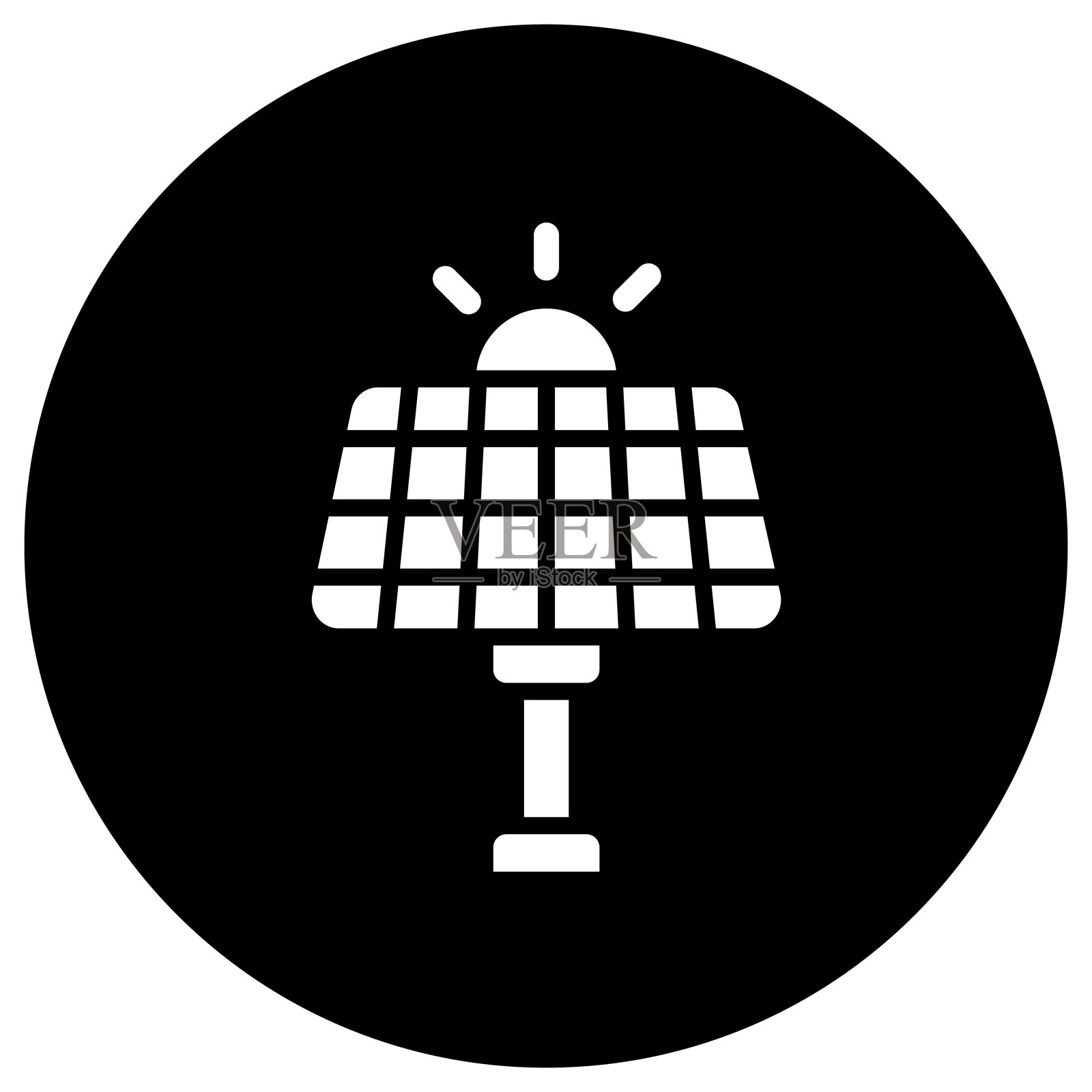 太阳能电池板矢量图标设计插图插画图片素材