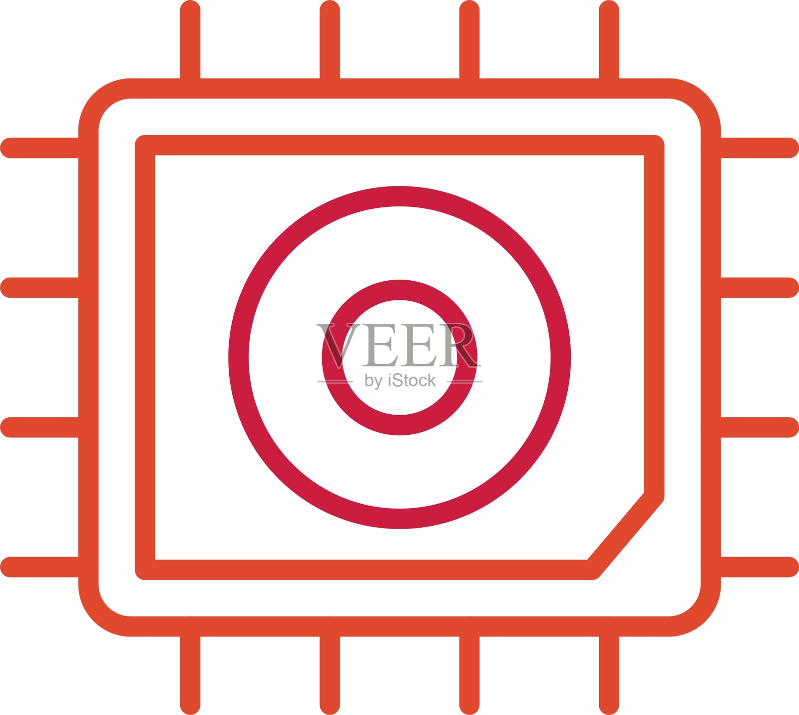 CPU图标插画图片素材