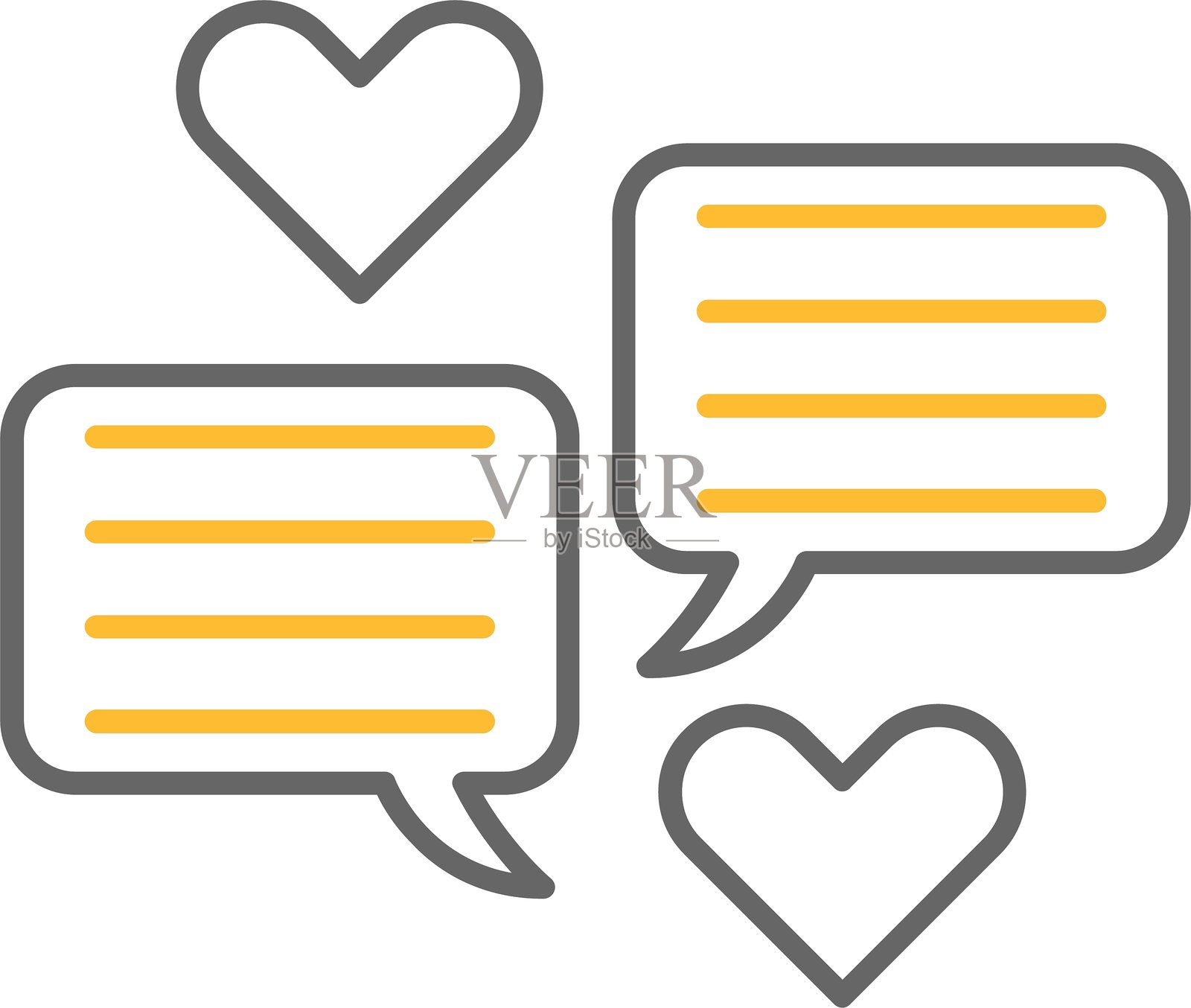 聊天图标插画图片素材