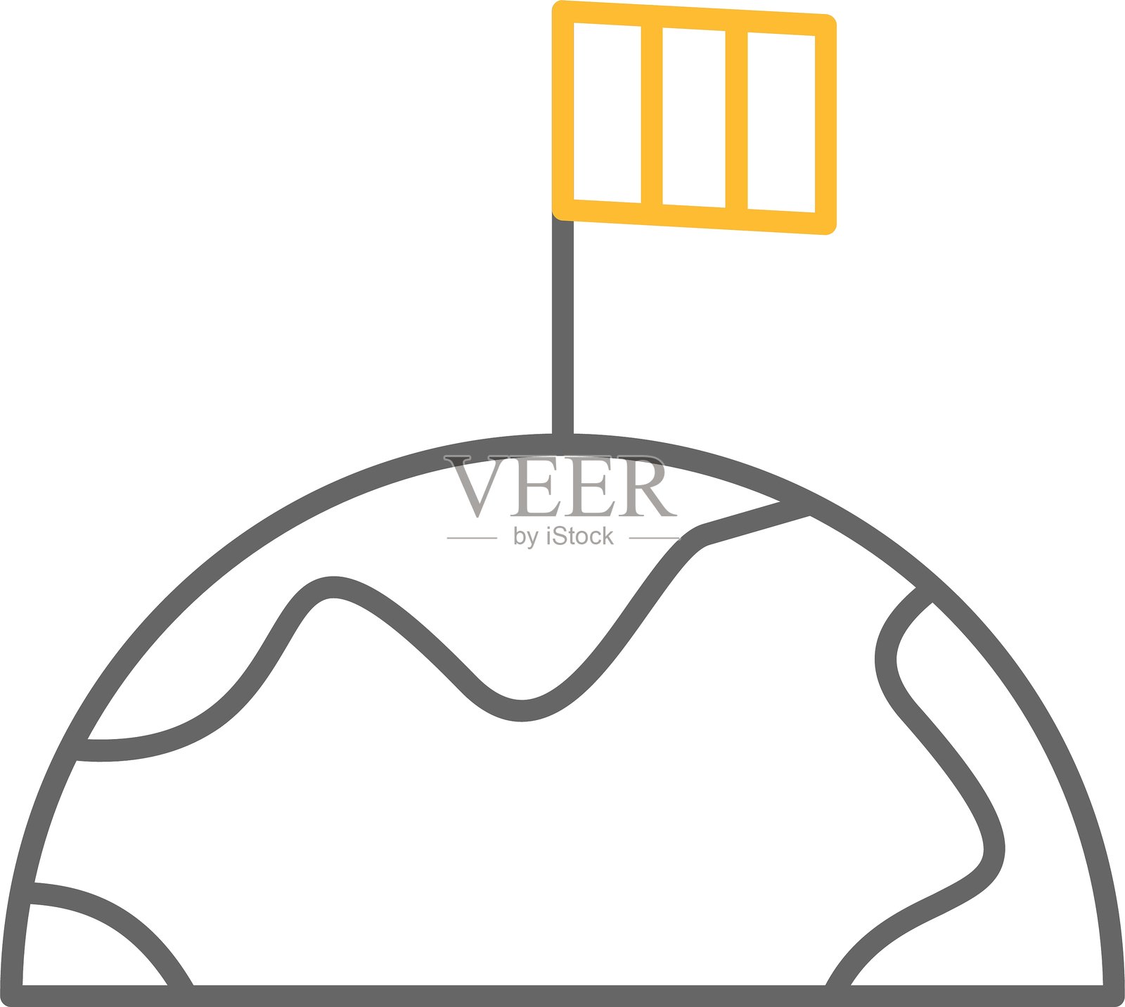 旗帜图标插画图片素材