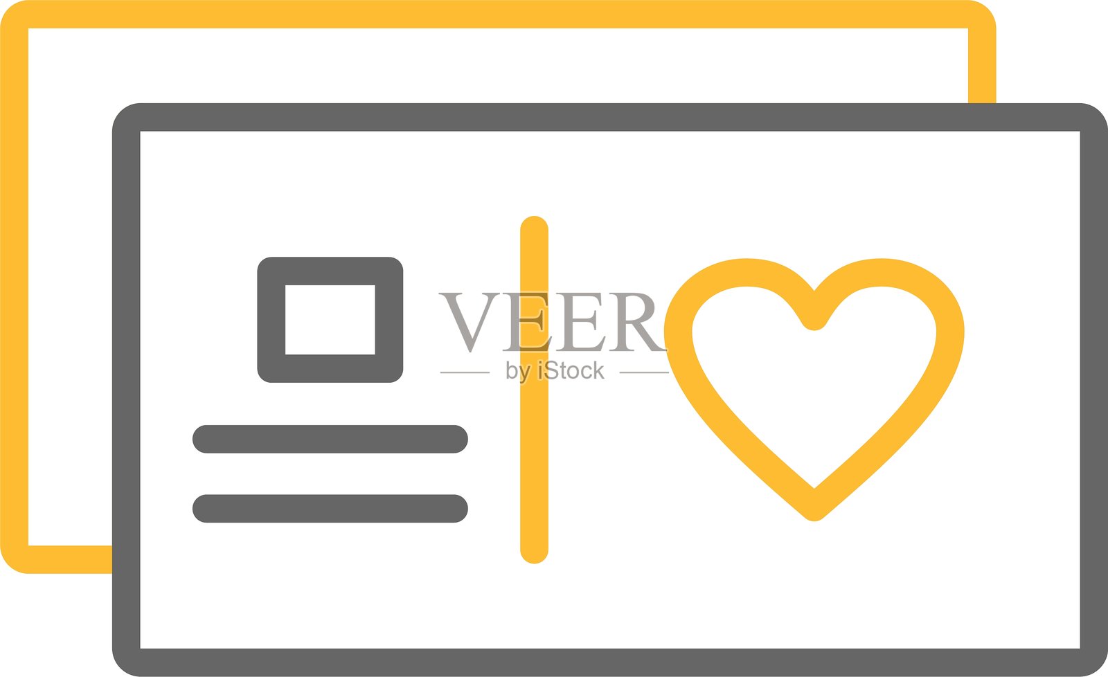 明信片图标插画图片素材