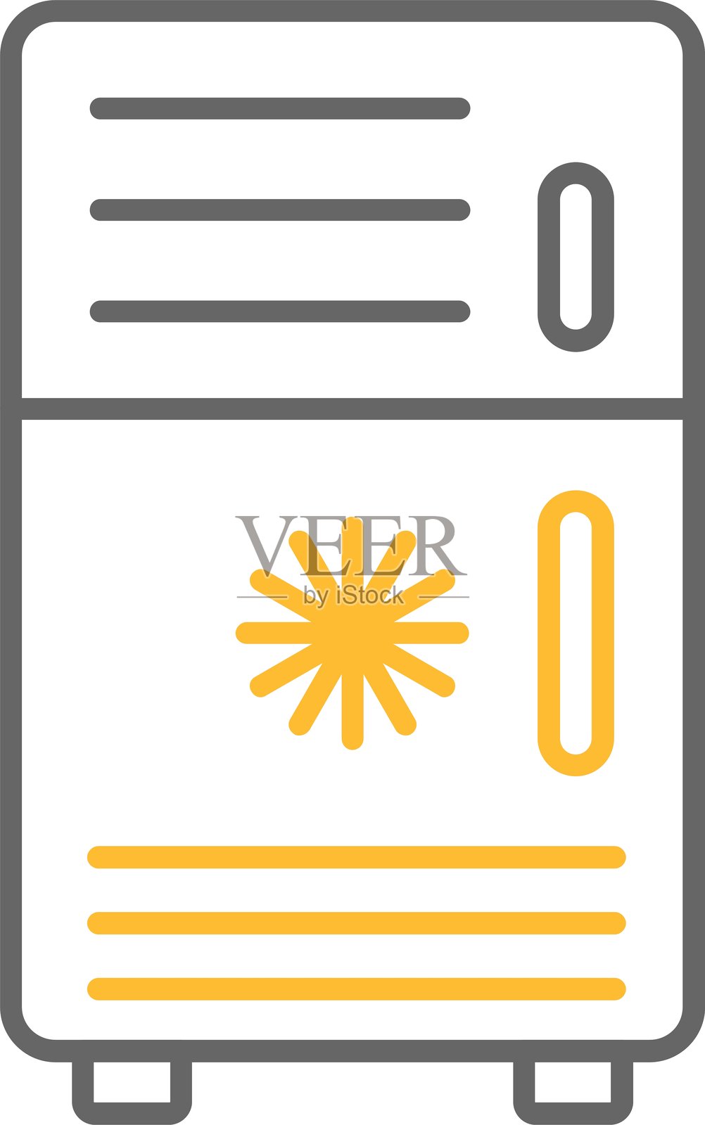 冰箱图标插画图片素材