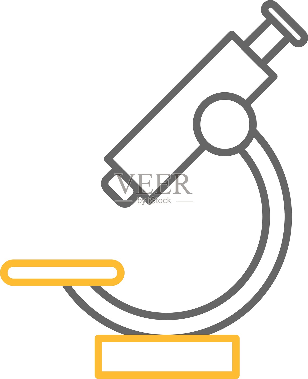 显微镜图标插画图片素材