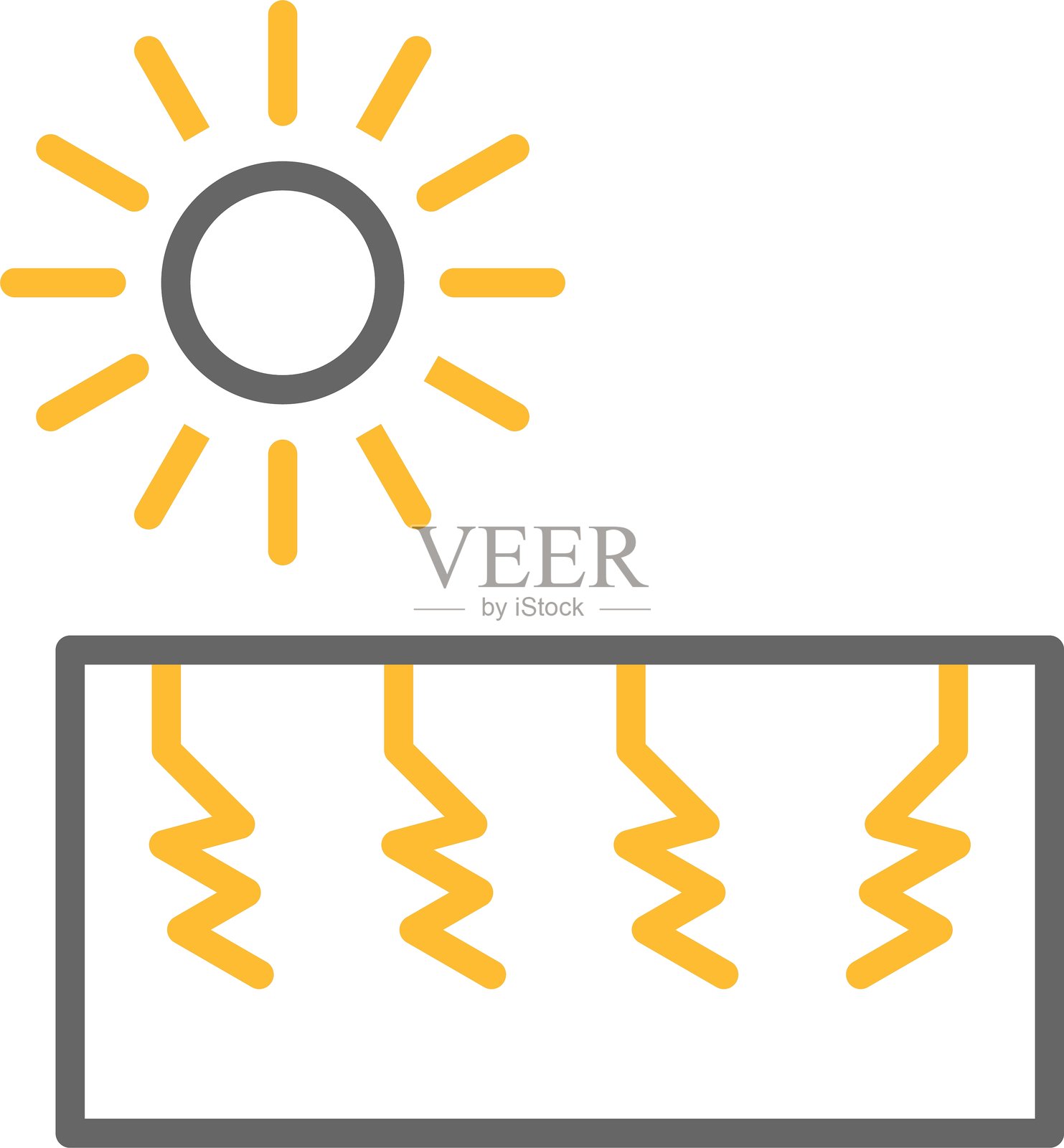 太阳图标插画图片素材