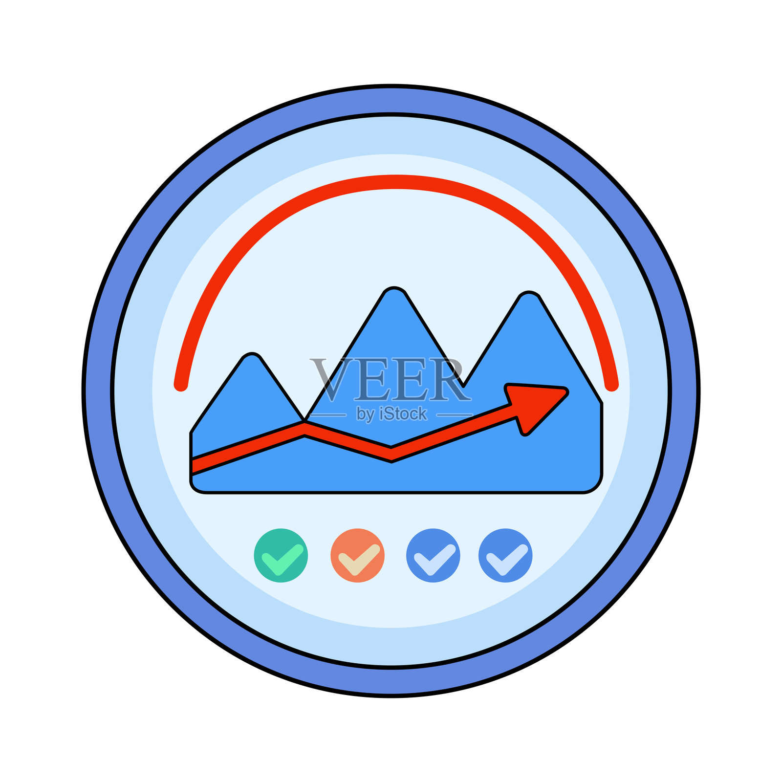 进度追踪器插画图片素材