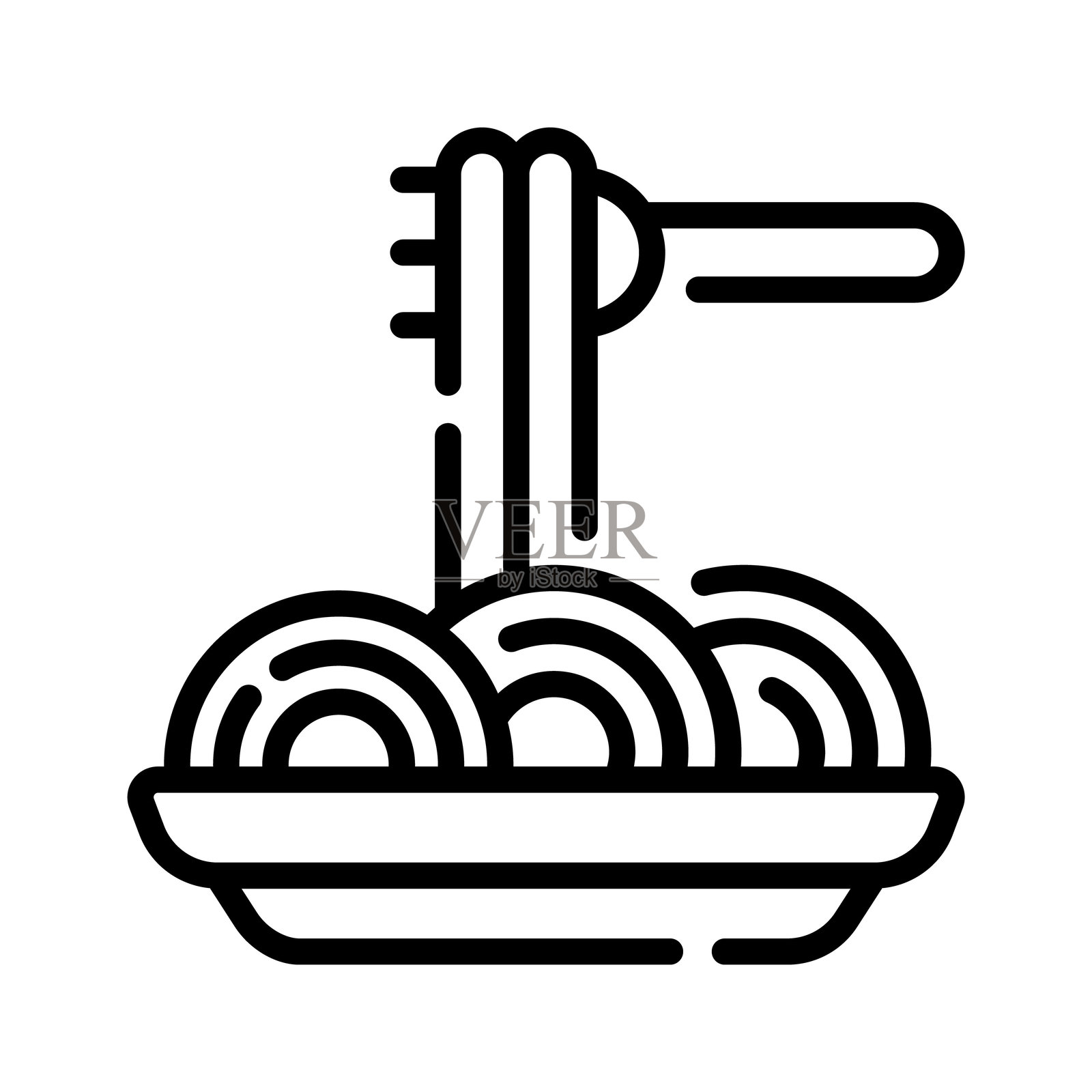 意大利面插画图片素材