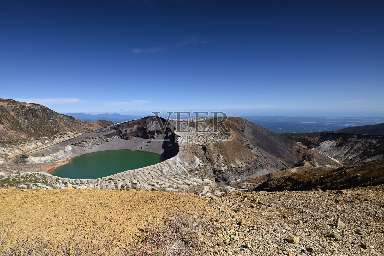 日本山形县宫城的蔵王山脊照片摄影图片