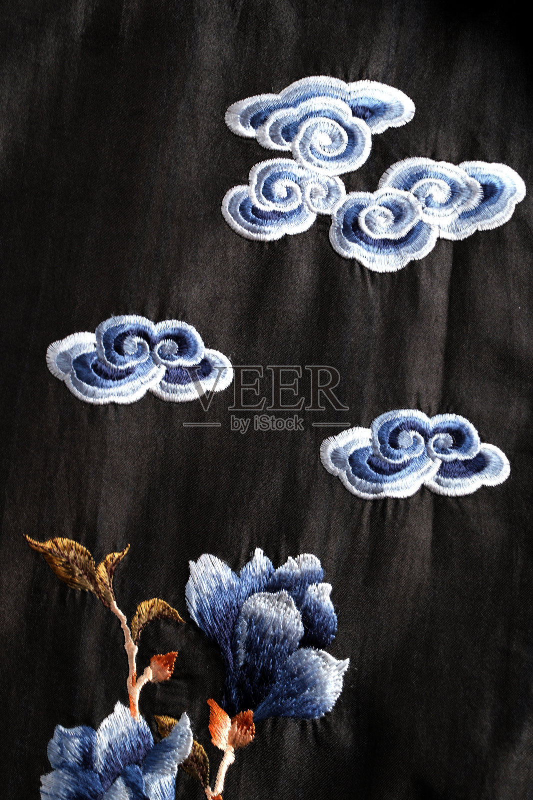 中国刺绣背景照片摄影图片