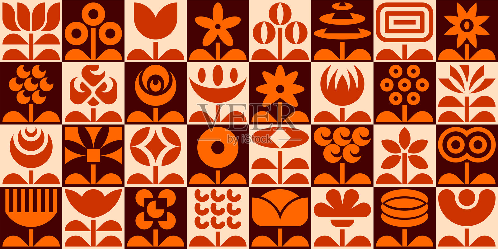 抽象几何图案插画图片素材