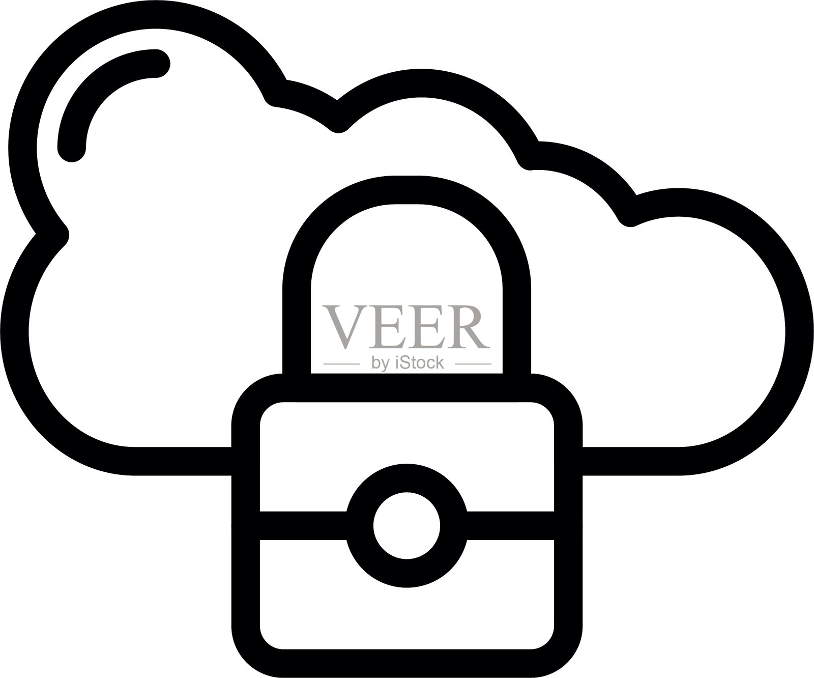 安全云存储图标插画图片素材