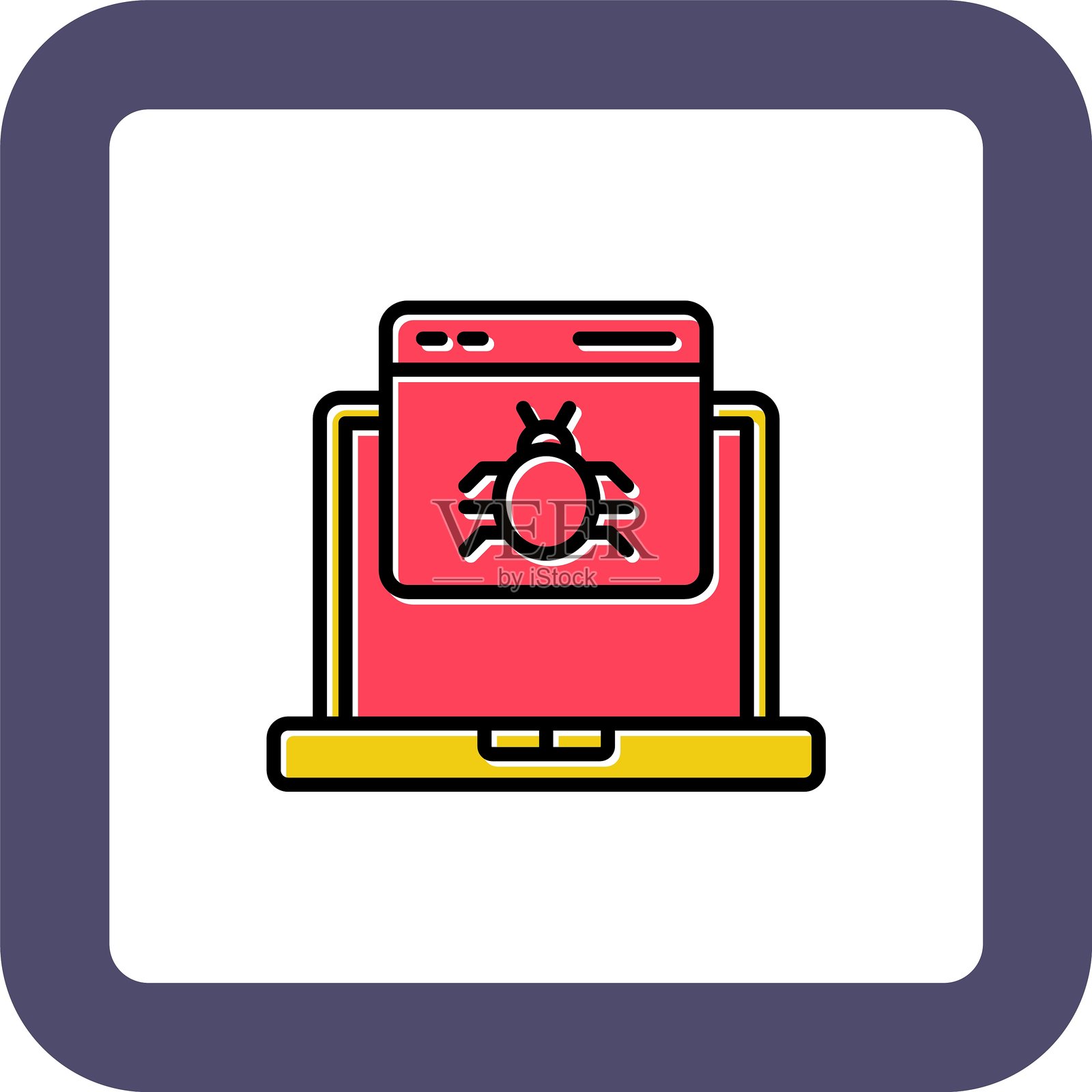 病毒图标插画图片素材