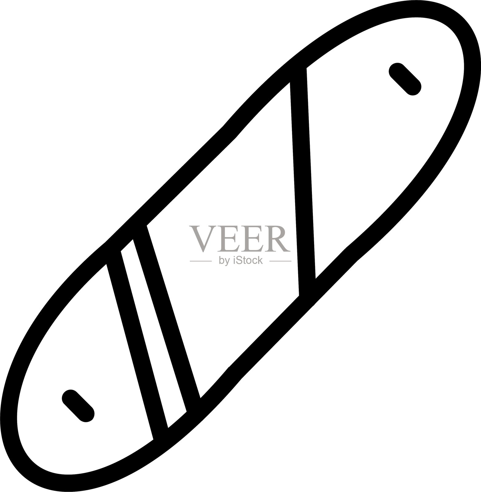 滑雪板运动插画图片素材