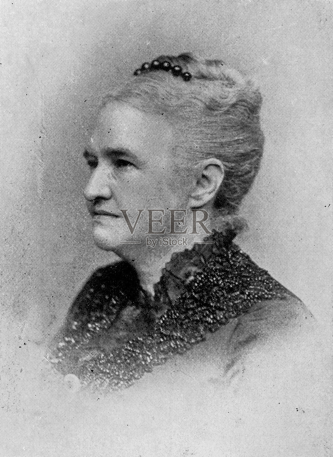 奥利夫·索恩·米勒插画图片素材