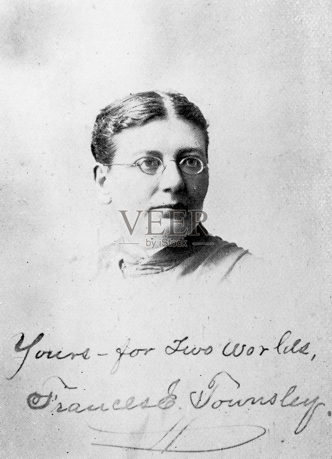 弗朗西斯·埃莉诺·汤斯利插画图片素材