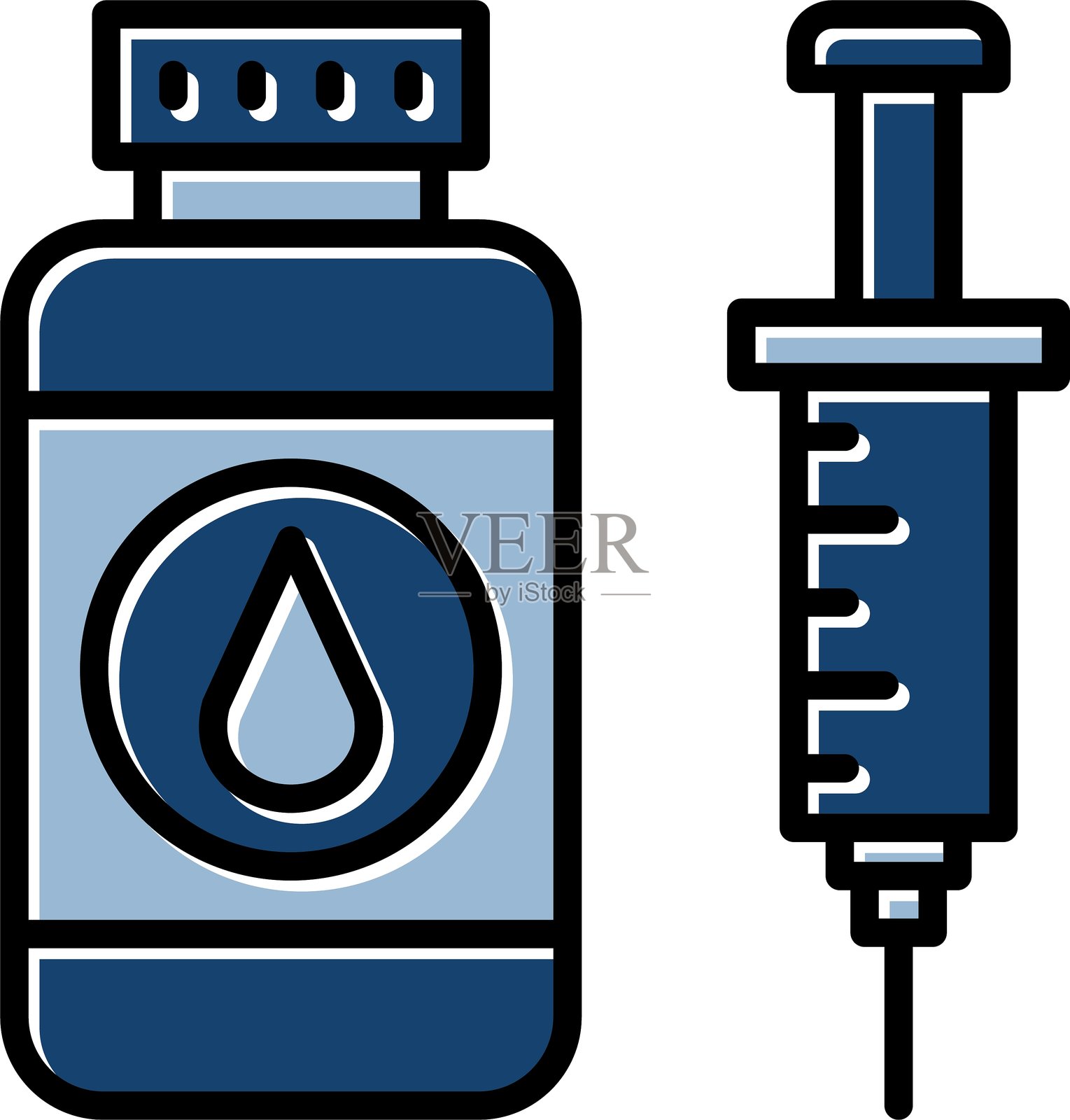 疫苗图标插画图片素材