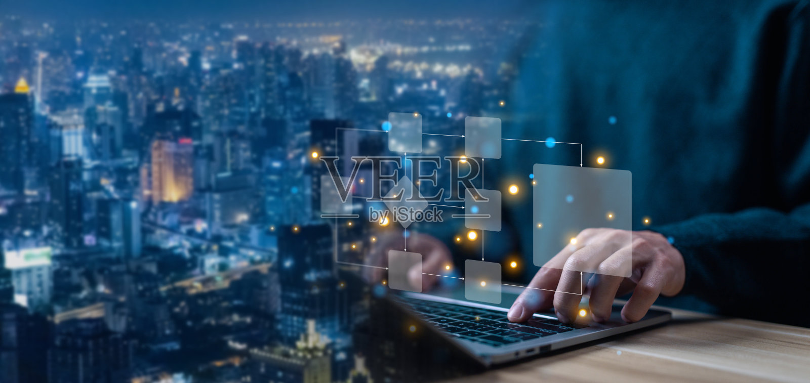 商业自动化流程图设计照片摄影图片