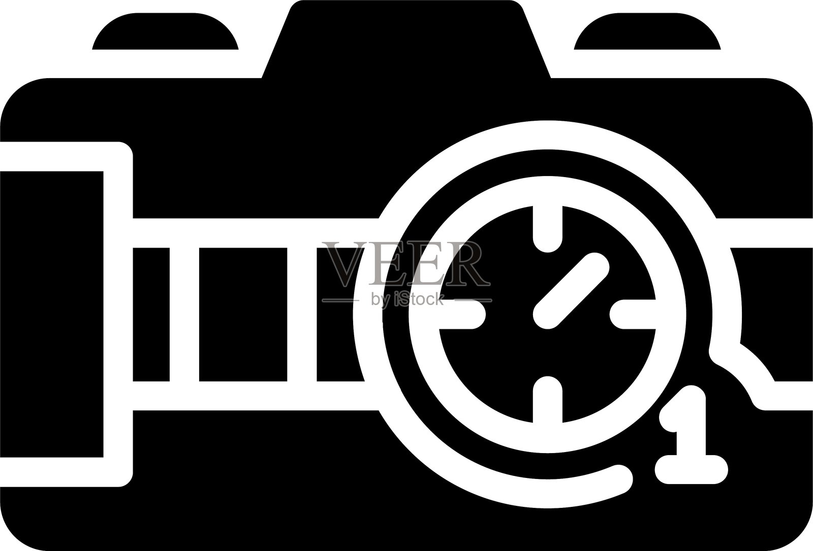 相机定时器图标设计插画图片素材