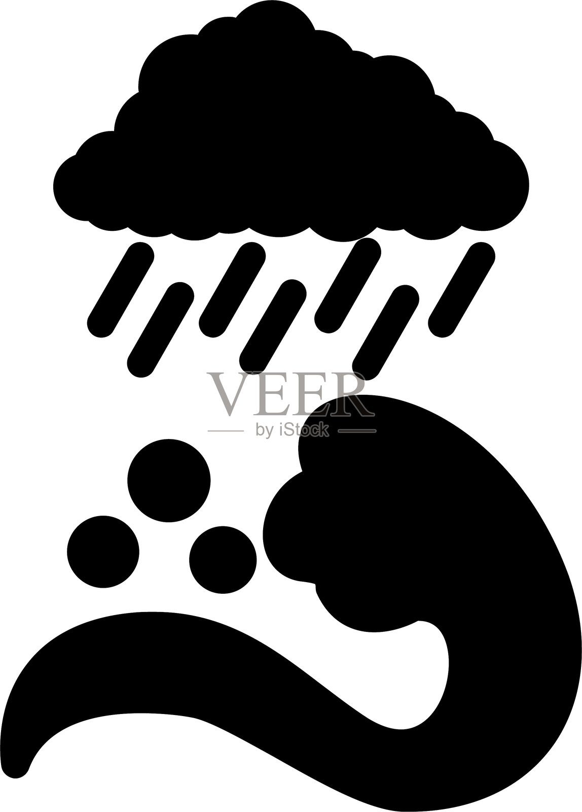 风暴潮图标设计插画图片素材