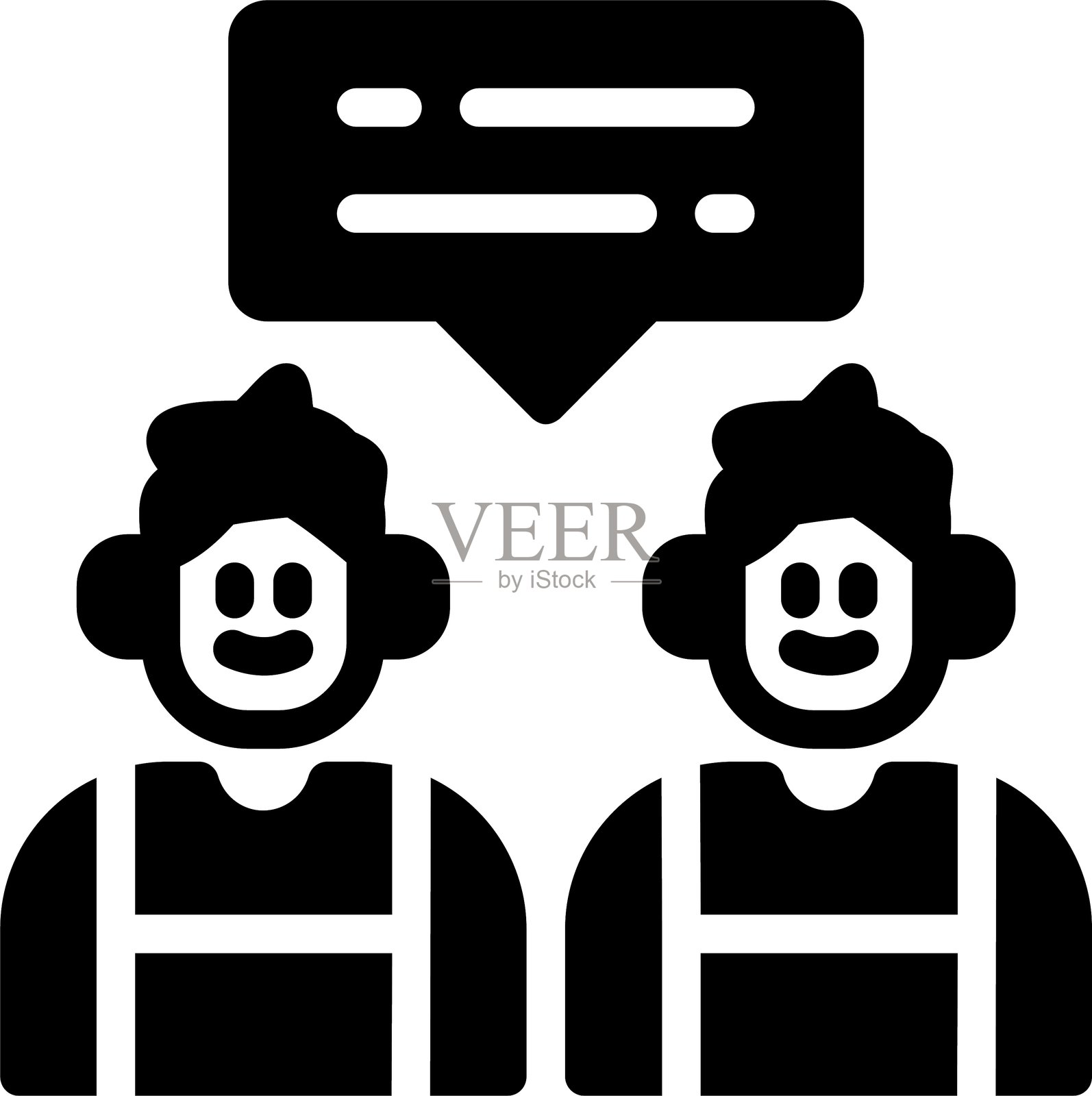 小组讨论图标设计插画图片素材