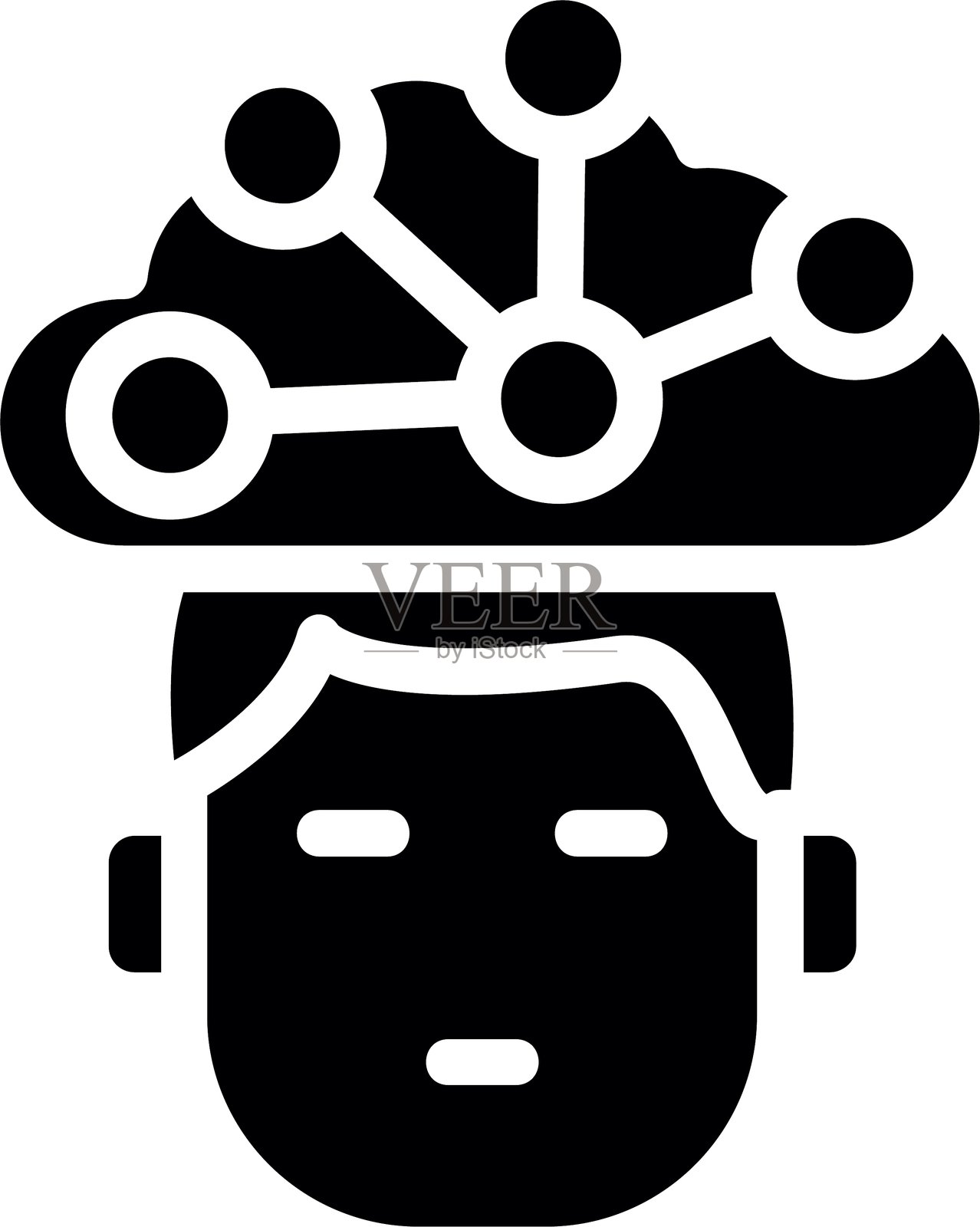 神经网络图标设计插画图片素材