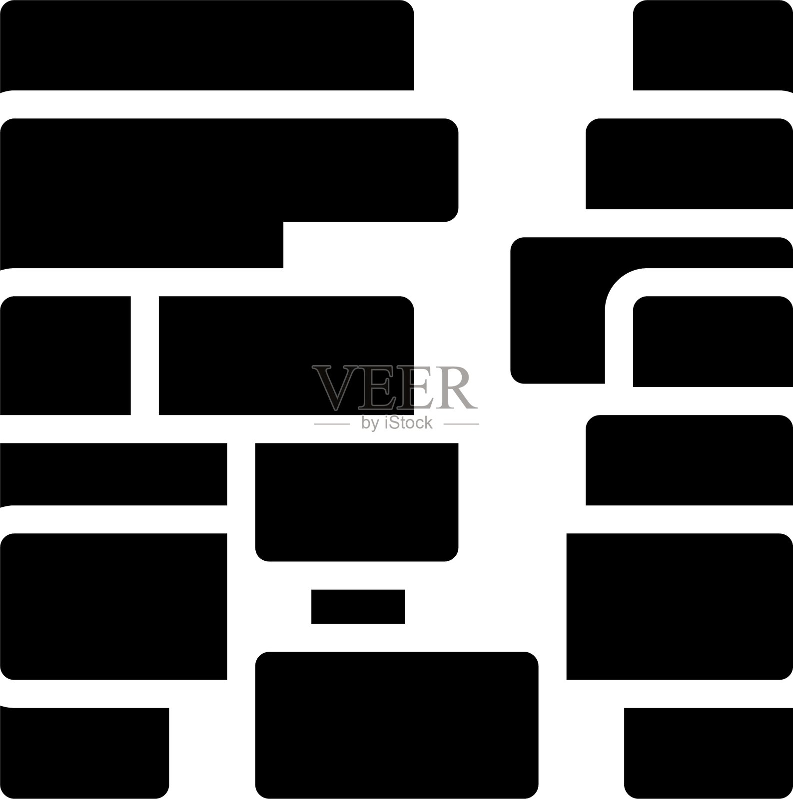 墙壁图标设计插画图片素材