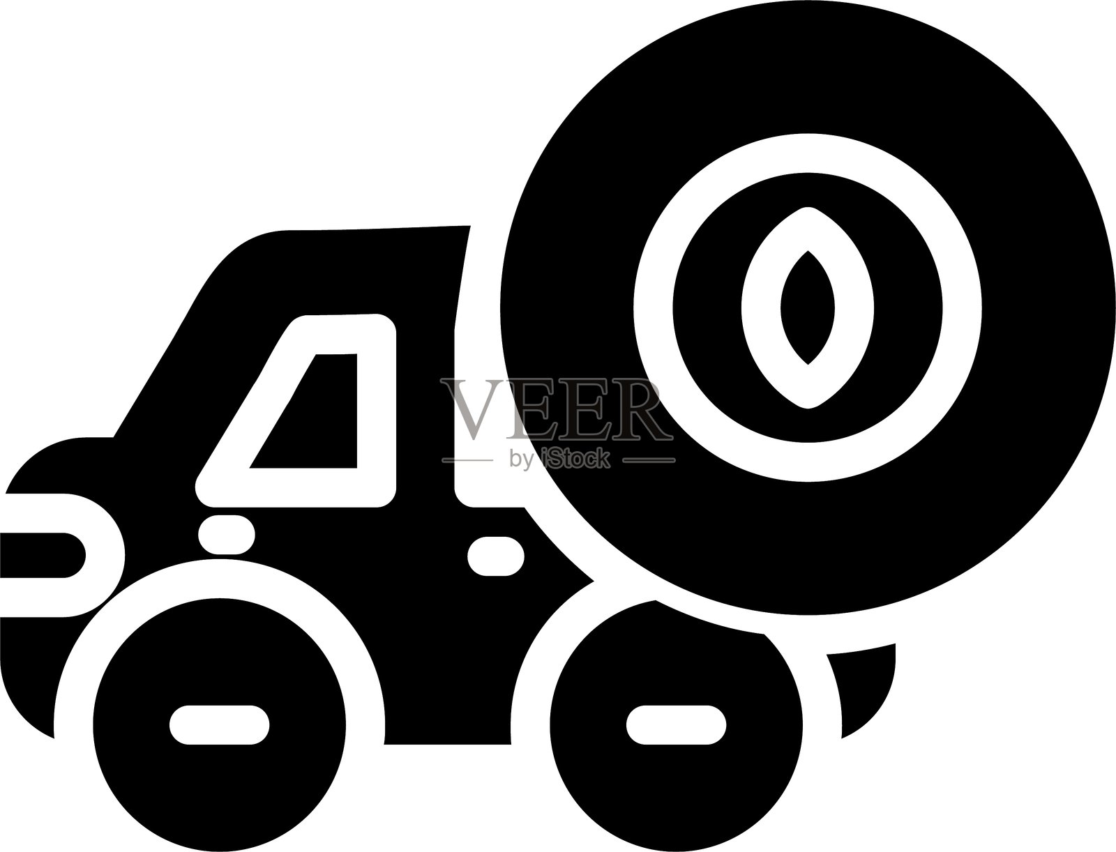 带有陶瓷涂层的汽车图标设计插画图片素材