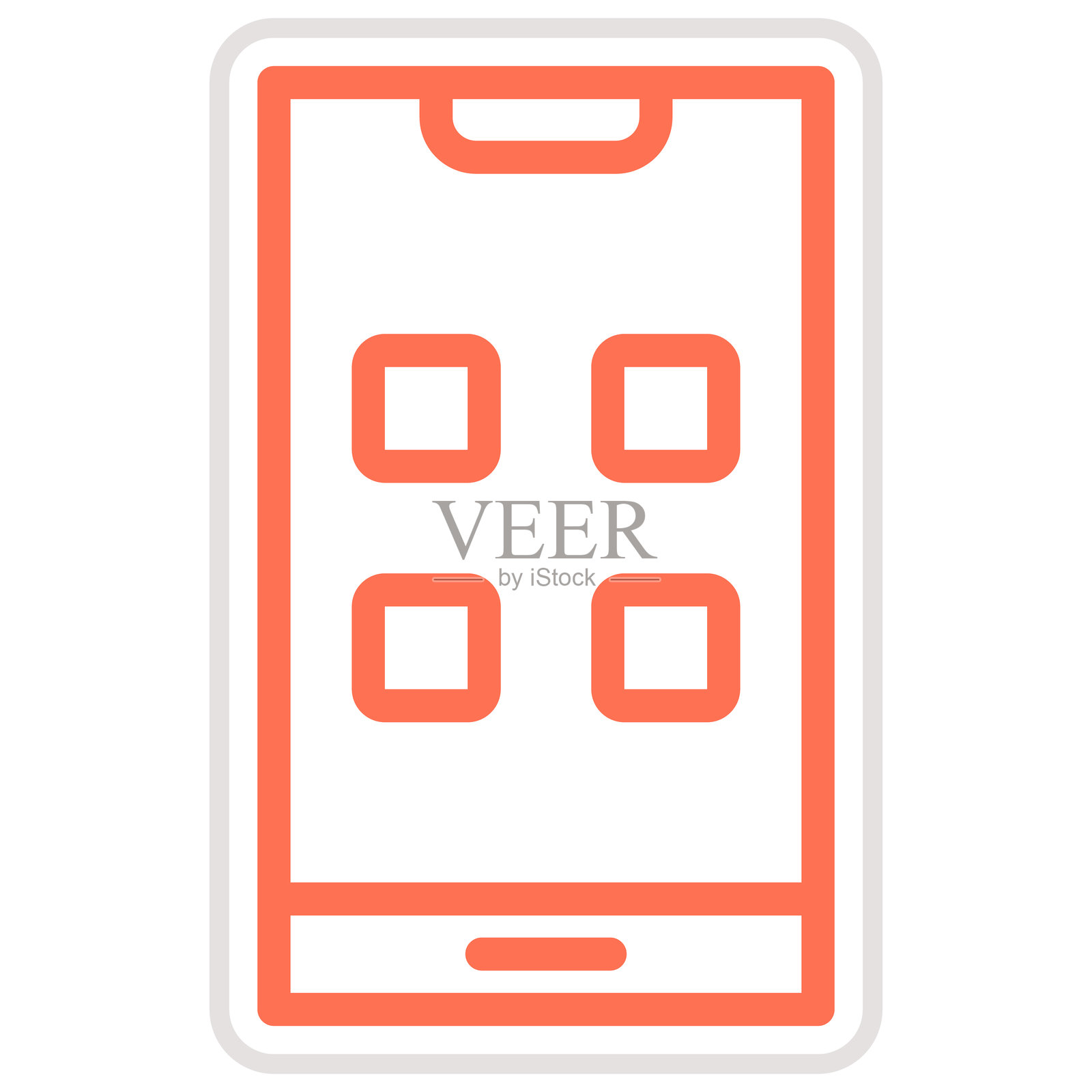 应用程序矢量图标设计插图插画图片素材